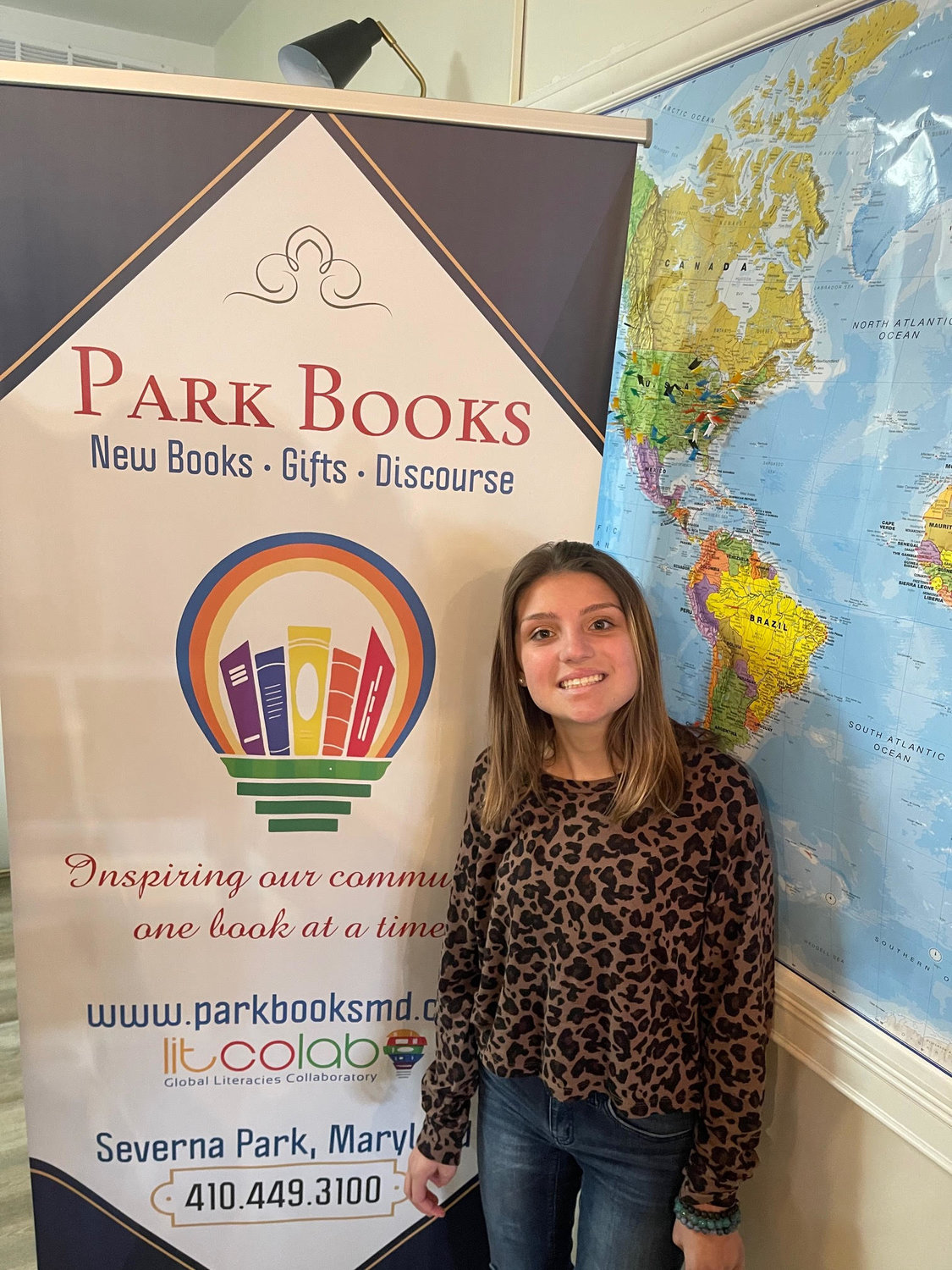 Natalie Recor gains experience and she loves meeting new people at Park Books.