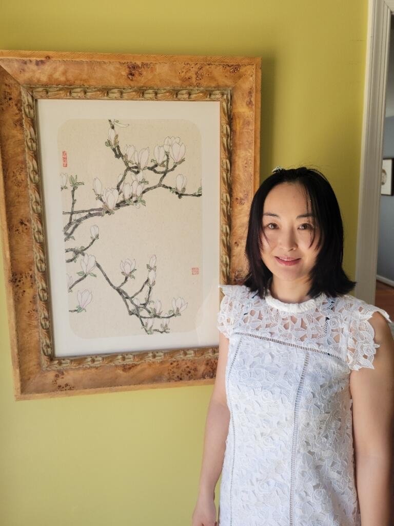 Shipley’s Choice artist Pearl Shen had her artwork displayed at BWI airport. A reception honoring the 14 works that comprised her exhibit was attended by Maryland First Lady Yumi Hogan.