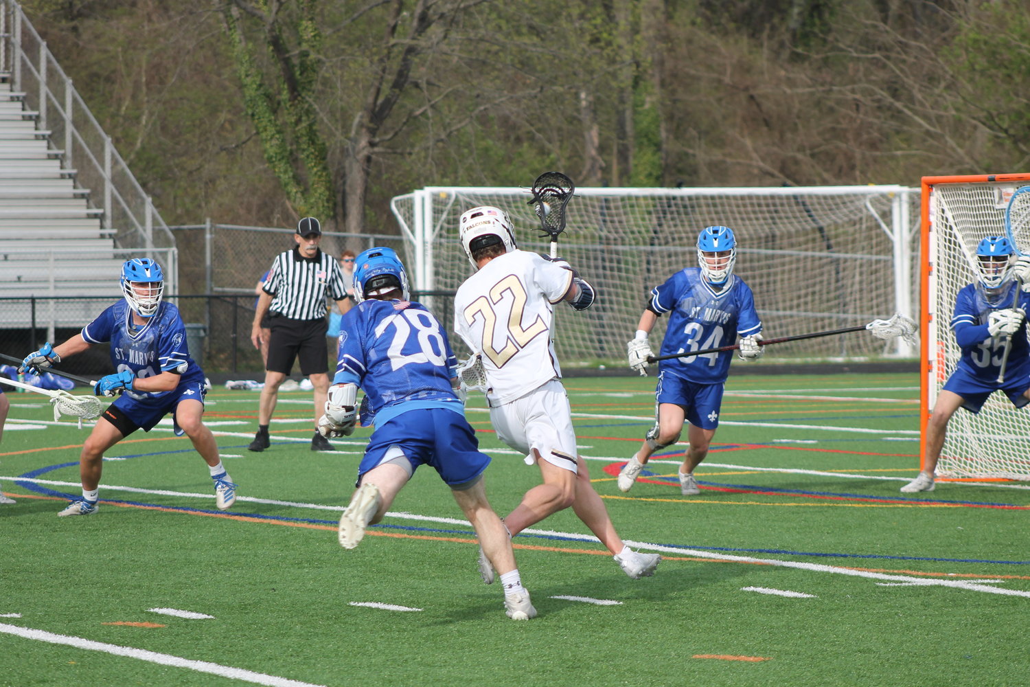 Severna Park's Kevin Bredeck prepared to take a shot on goal. He scored on the shot.
