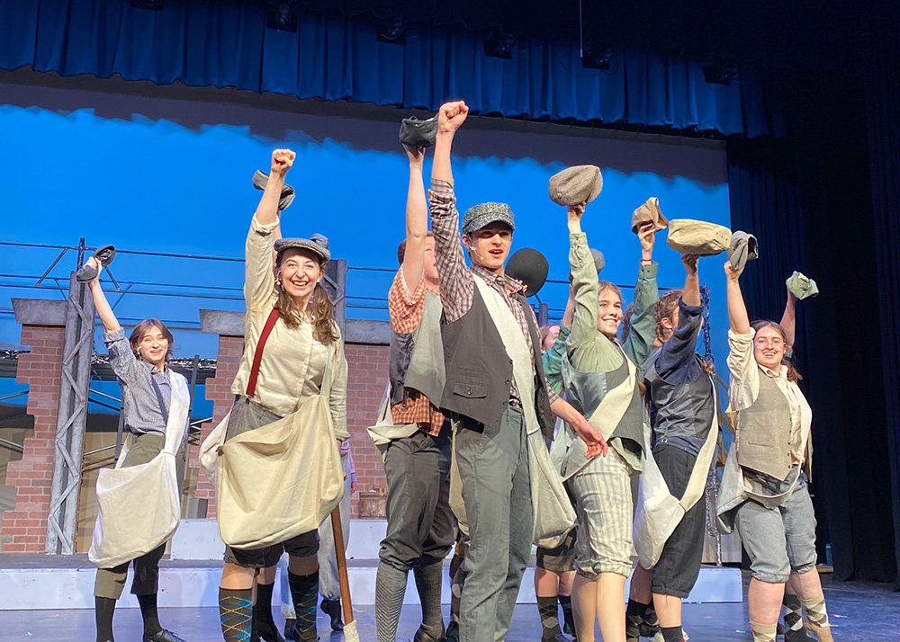 About 50 students make up the cast of Disney’s “Newsies” at Broadneck High School.