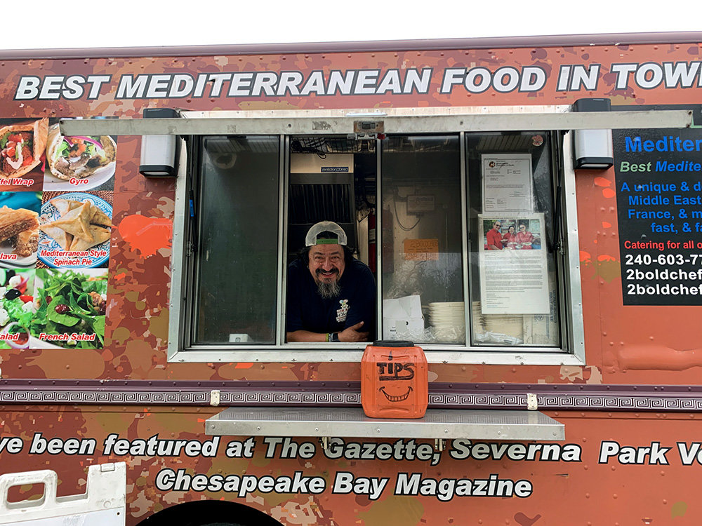 The 2 Bold Chefs food truck serves flavorful Mediterranean food, complete with great service and smiles.