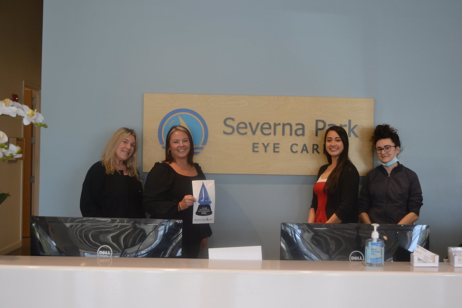 Best Eye Care Practice went to Severna Park Eye Care.