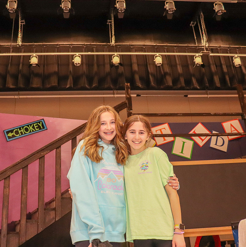 Sixth-grader Elle LaBrier played the role of Matilda while her older sister, eighth-grader Brookyn LaBrier, played the role of Miss Honey.