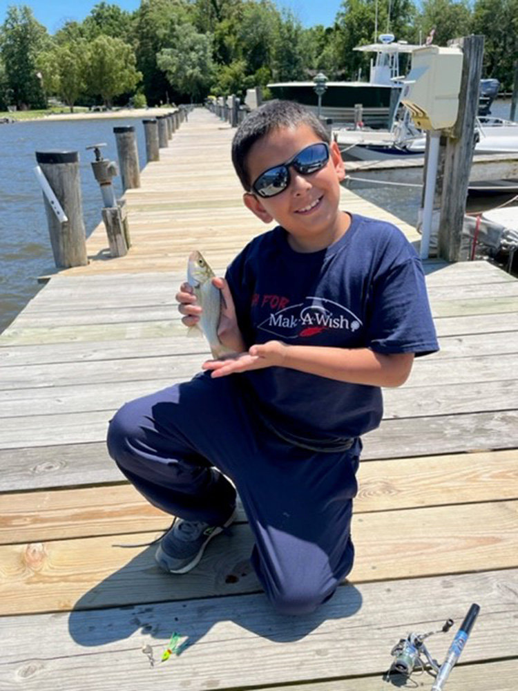 Eli has always loved fishing and spends as much time at the pier as possible.