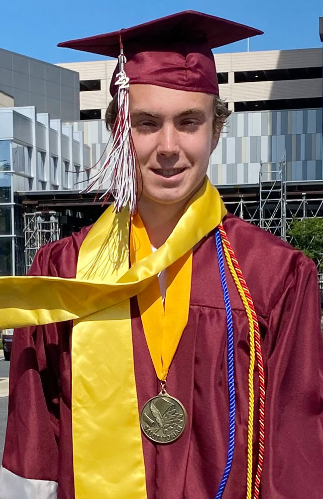 Anders Nelson was the salutatorian for the Broadneck class of 2022.