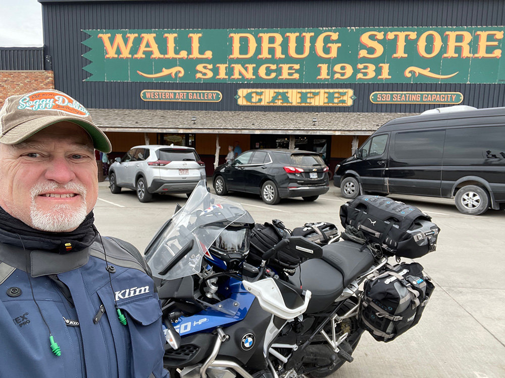 Wall Drug is a store in South Dakota that sells doughnuts and five-cent coffee.