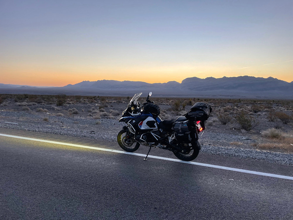 Brian Conrad stopped to watch a sunrise about two hours north of Las Vegas, Nevada.
