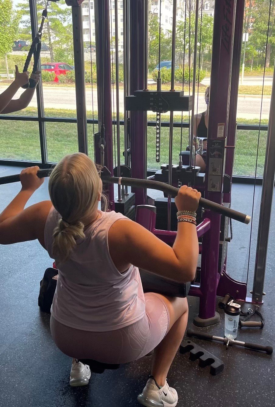 Grayce Haley, a 16-year-old who plays lacrosse at Northeast High School, has been using the fitness center three to four times per week.