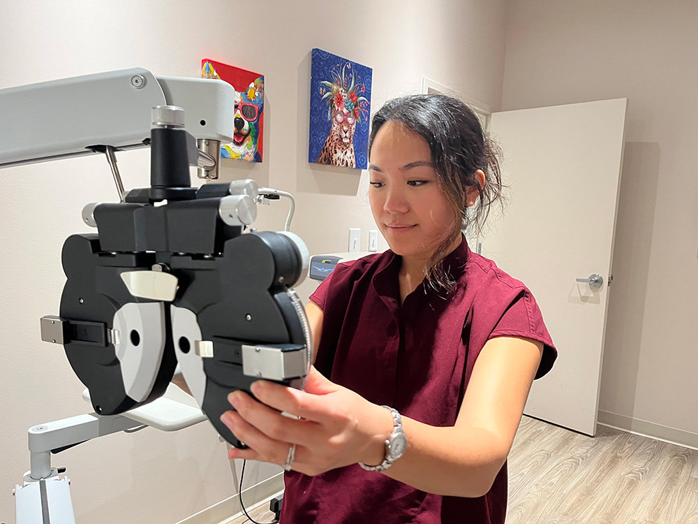 At Levin Eyecare’s newest location in Severna Park, optometrist Sarice Lui hopes to build relationships while helping patients enhance their vision and overall health.