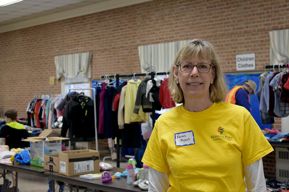 Karen Myers is excited for the full return of the Severna Park United Methodist Church yard sale on October 1. The sale was put on hold due to the pandemic and was held last spring as a clothing-only sale.
