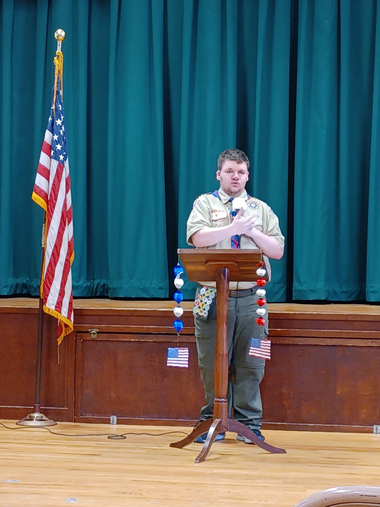Matthew Hayes was awarded the rank of Eagle Scout this summer.