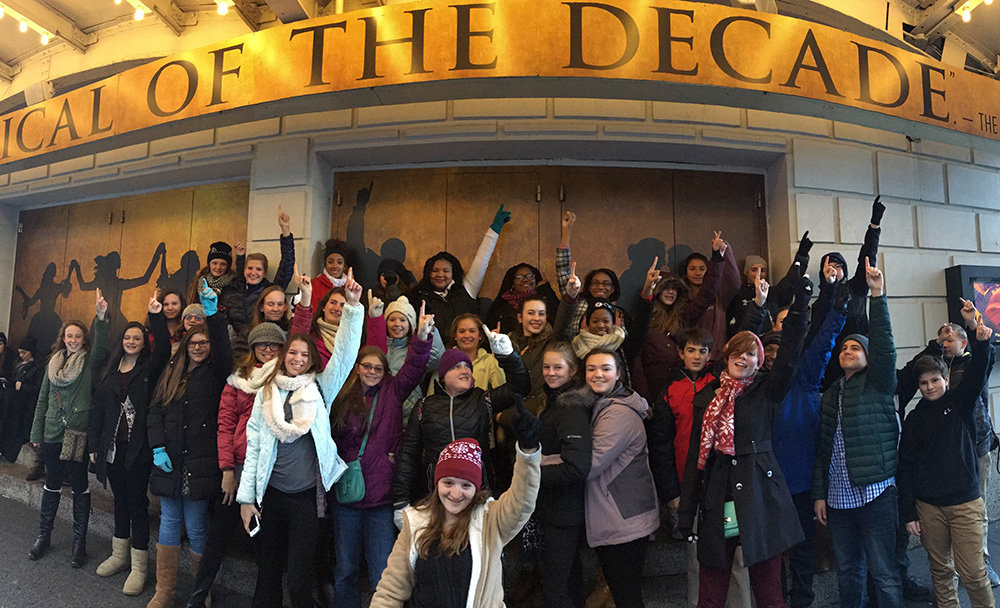 Severna Park Middle School students visited New York City to see “Hamilton.”