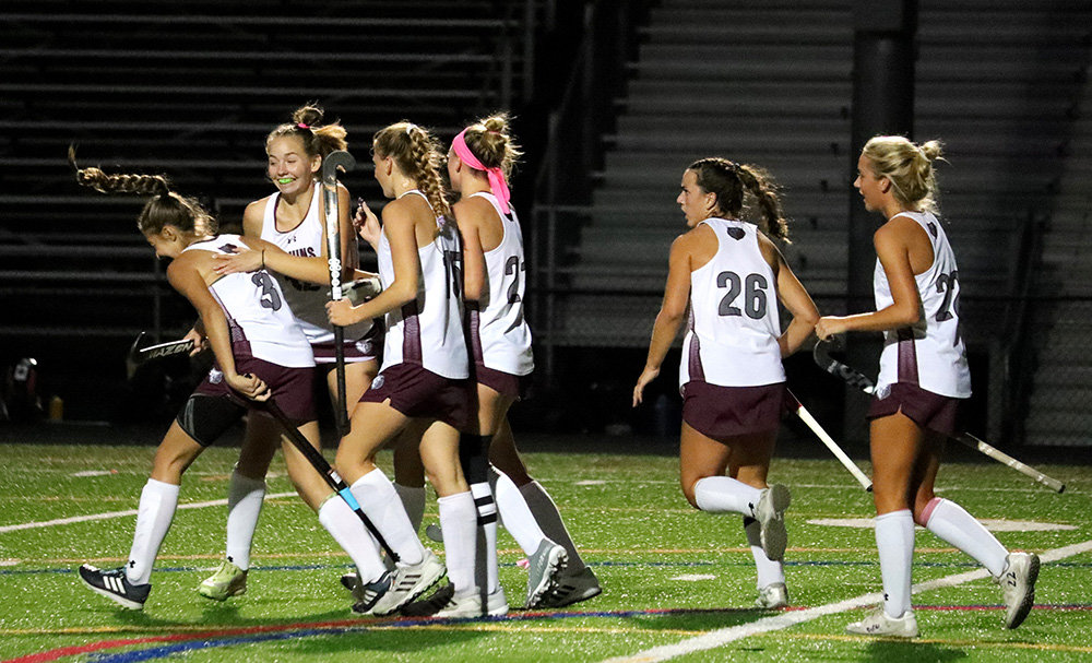 Broadneck players celebrated the opening goal.