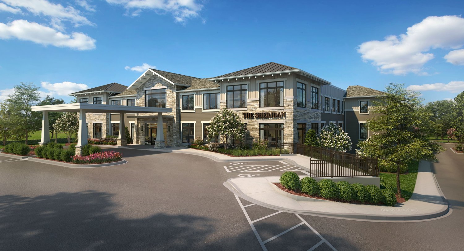 Expected to open this spring, The Sheridan at Severna Park community will include 84 assisted living and 18 memory care apartment homes.