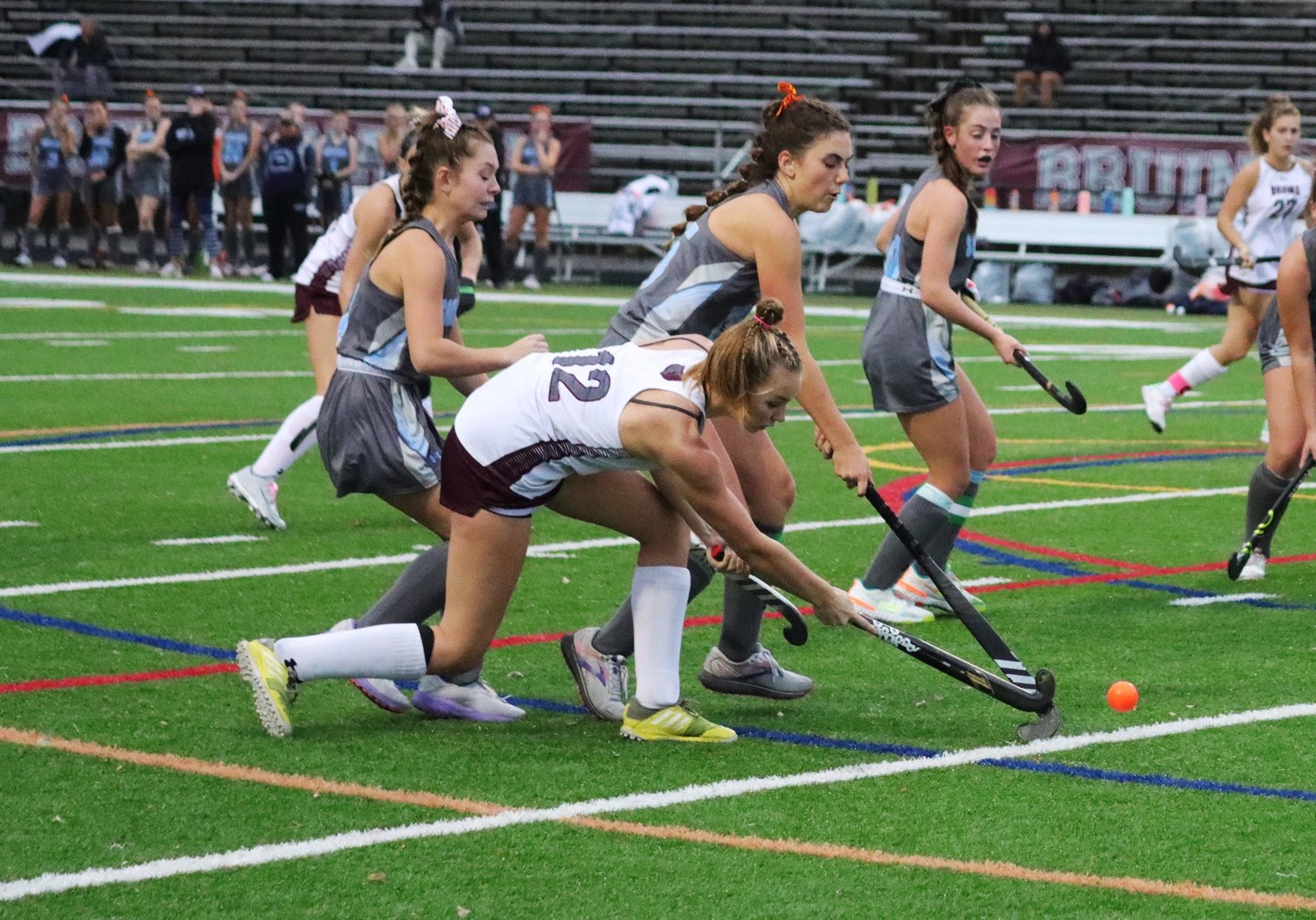 Chloe Page had two assists in the Broadneck win.