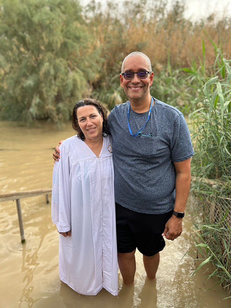 Arnold resident Barbara Perez was baptized in the Jordan River. She has been married to a Catholic, Victor Perez, since 1988.
