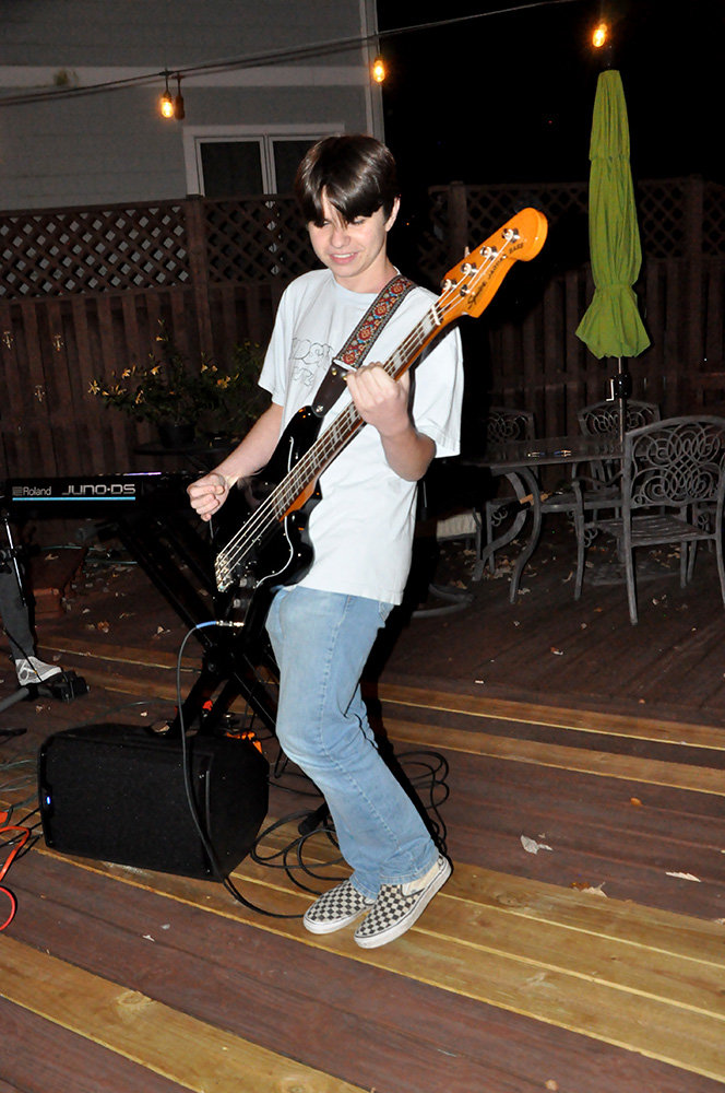 Ivy League’s bassist, Keith Ivey, learned to play the bass guitar about a year ago. Ivey also doubles as the band’s keyboardist.