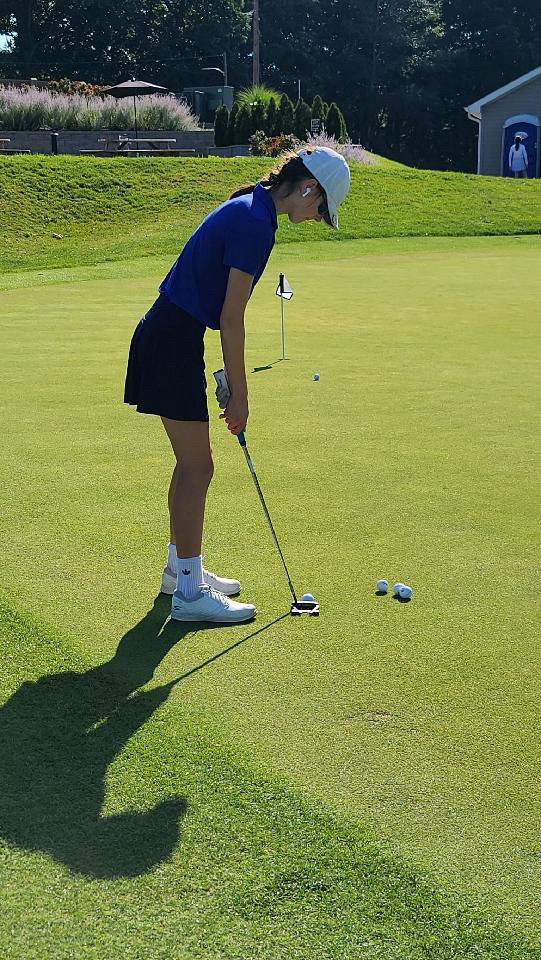 Nicol Chovanec shot an 84 to become the girls golf county champion in September. She has since been named First Team All-County.
