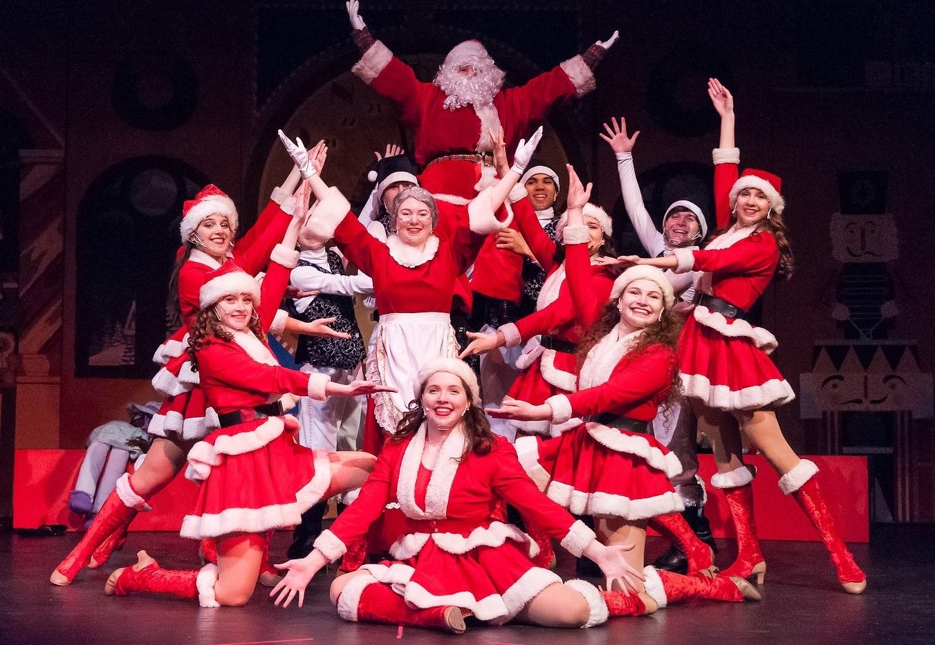 The Talent Machine’s holiday show, which has been delighting children and families for more than 30 years, features Rudolph, the elves, Frosty the Snowman and, of course, Santa.