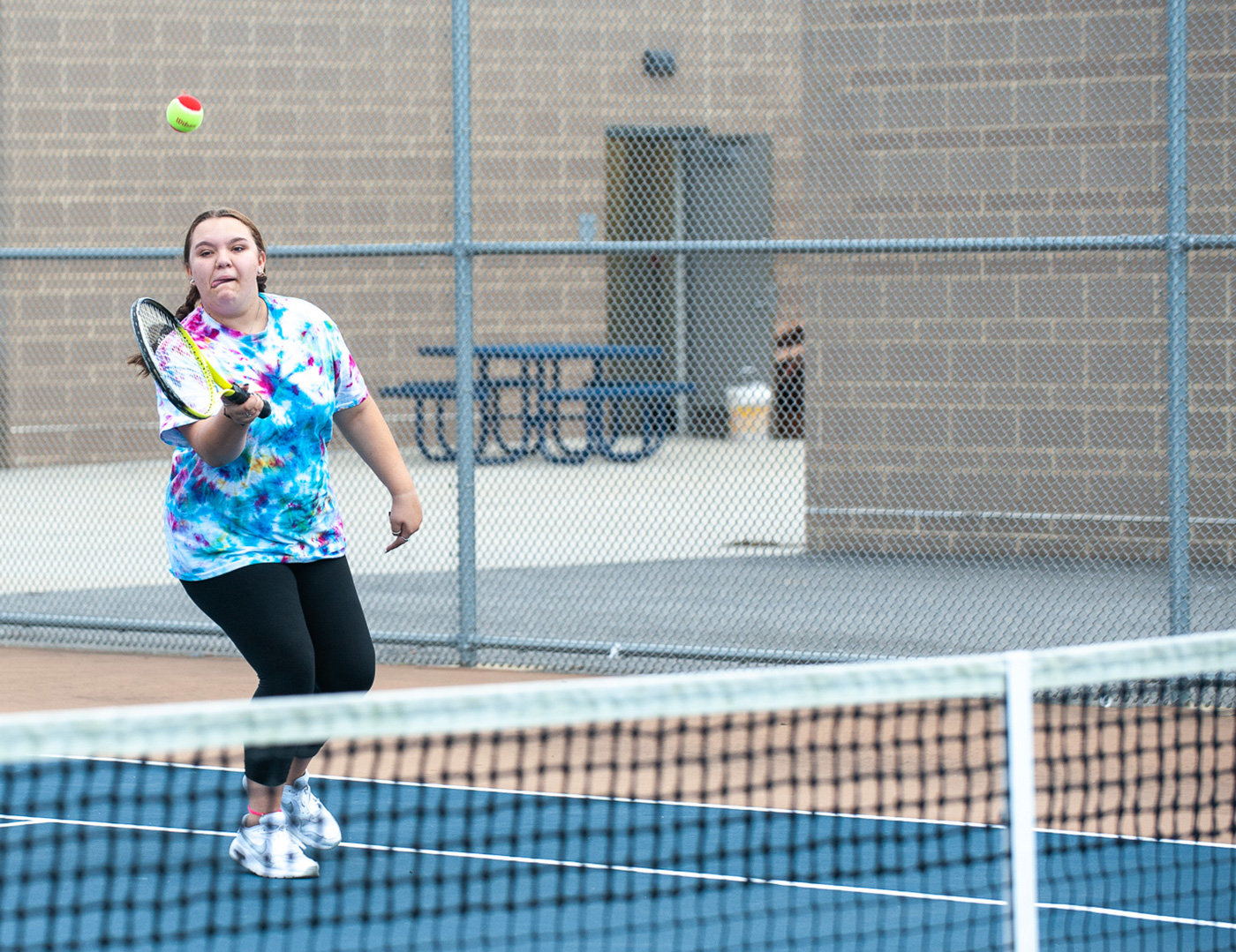 Three schools competed in unified tennis practices at Severna Park High School during the fall.