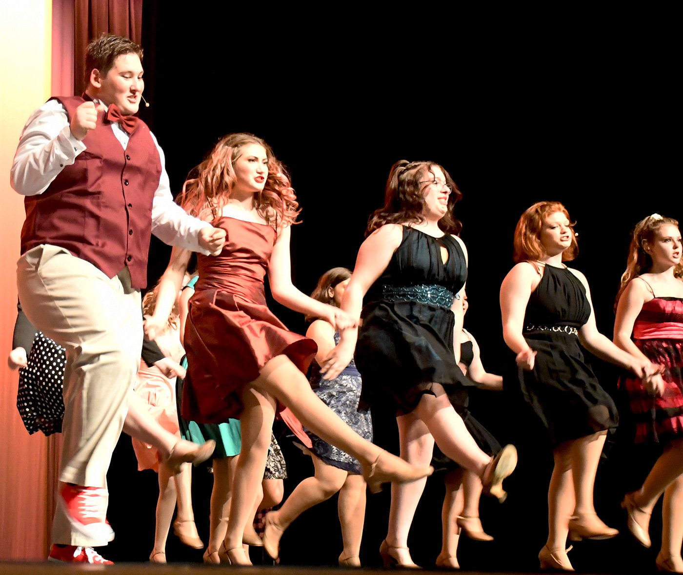 The cast danced for joy in the finale of Severna Park High School’s version of “Footloose” on November 3.
