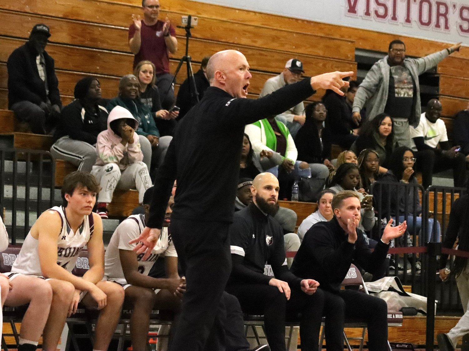 Broadneck’s head coach, John Williams, was enthusiastic as he watched his team go on a 20-4 run in the third quarter to pull away from Meade.
