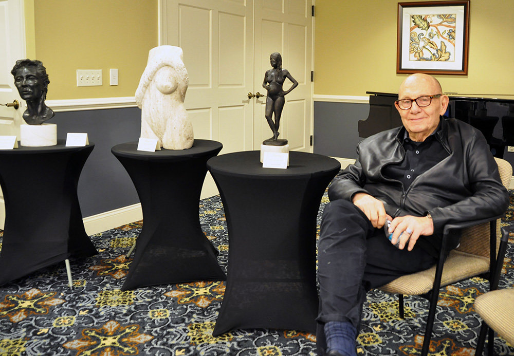 Chicago native and current Brightview Severna Park resident Howard Gelman made his first sculpture in 2004. His work was displayed at the recent resident art show at Brightview.