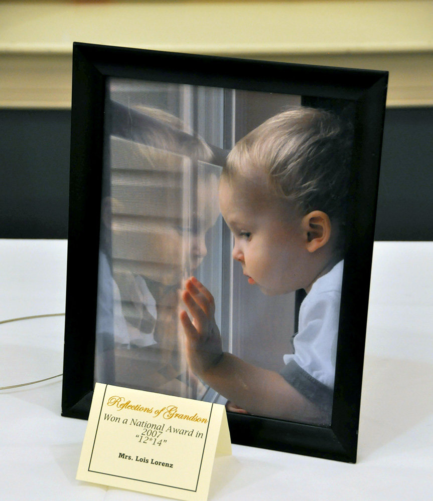 Brightview Severna Park resident Lois Lorenz displayed several items at last month’s resident art show, including this award-winning photograph of her grandson.