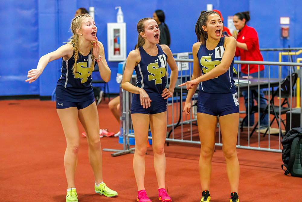 The Severna Park girls took first in the 4x800 meter relay with a time of 10:00.14.