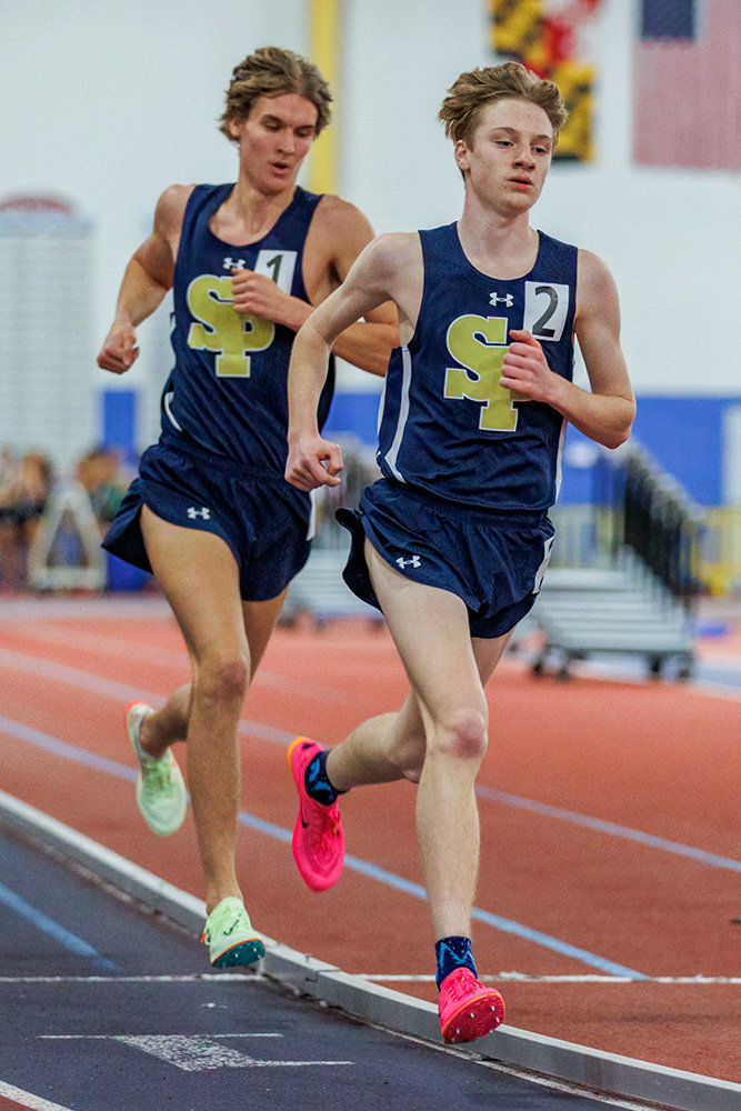 In the boys 3200-meter run, Severna Park had the top three finishers, led by Christopher Nunn.
