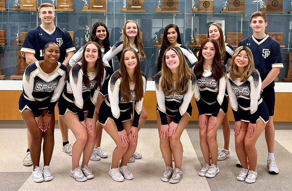 The Severna Park High School coed varsity cheerleading squad finished in sixth place at the state competition for division 4A.