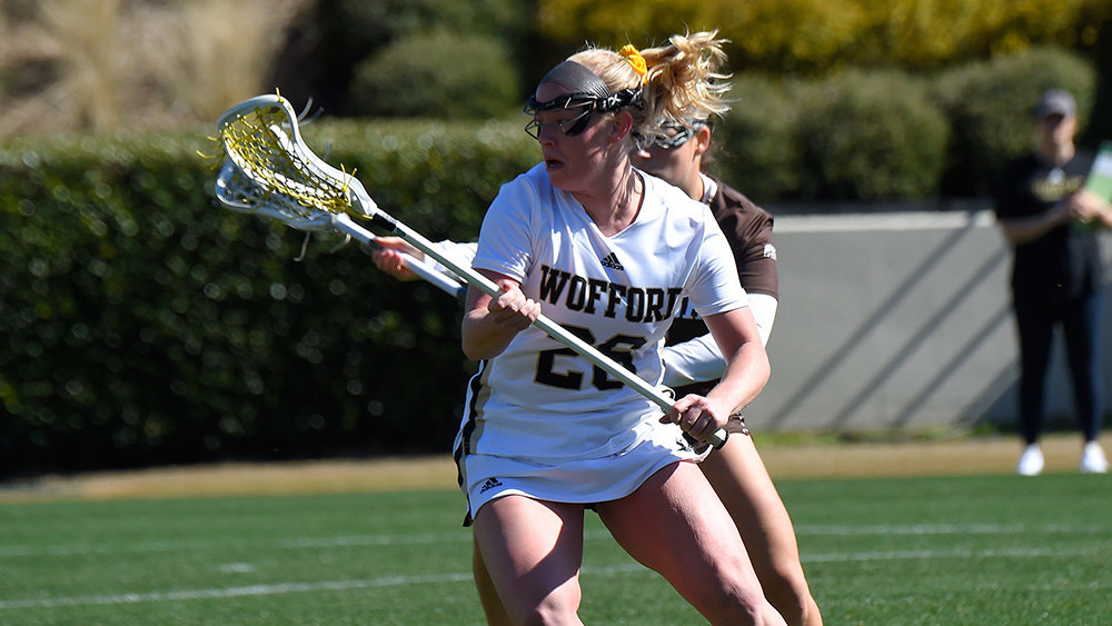 Olivia Abe plays attack for the Wofford University Terriers.
