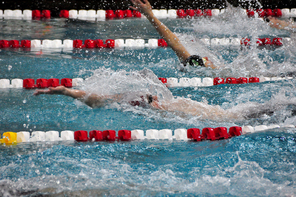 Broadneck’s Jack Barrett competed in the 100-yard backstroke at the University of Maryland-hosted high school swimming and diving state championships.