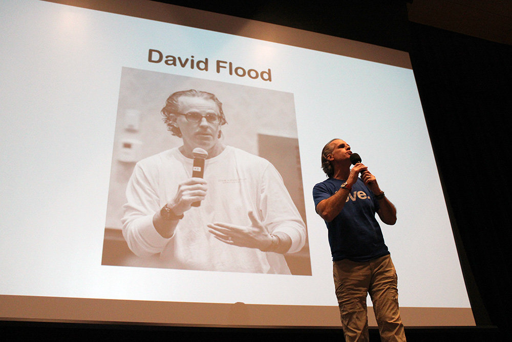 Motivational speaker David Flood teaches teens through the telling of his own personal stories about his family. He came to Severna Park High School on March 20.