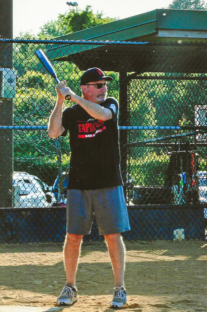 Curtis Broadwater stood in the batter’s box for the Severna Park Taphouse team.