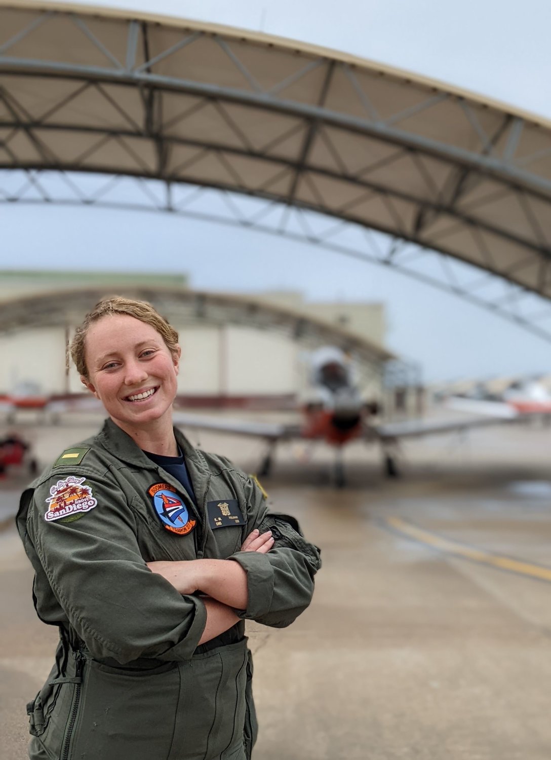 Kaleigh Molinari serves as a student pilot with Training Squadron 27, a primary flight training squadron in Texas.