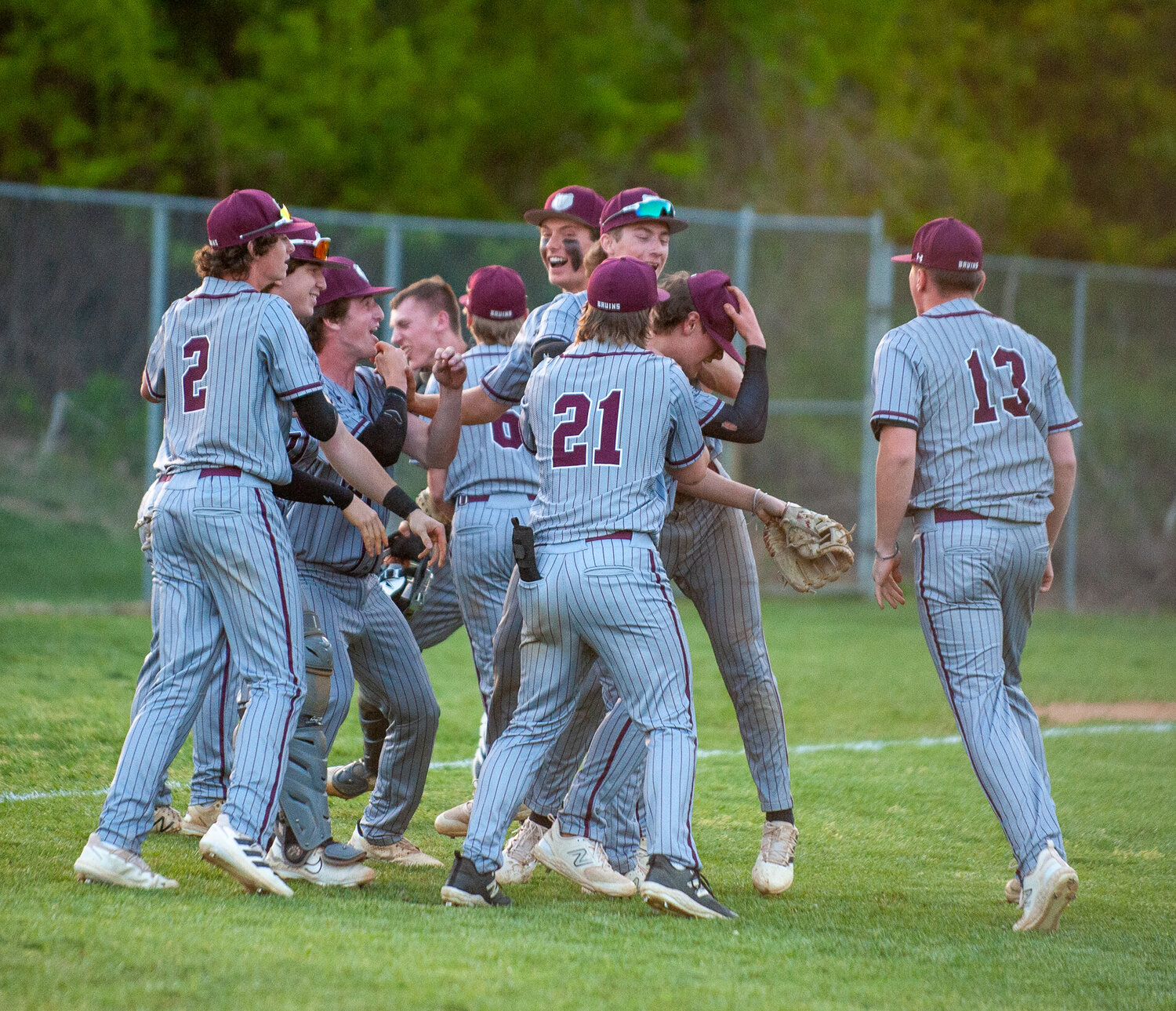 Broadneck celebrated after beating Severna Park, 8-7, in extra innings.