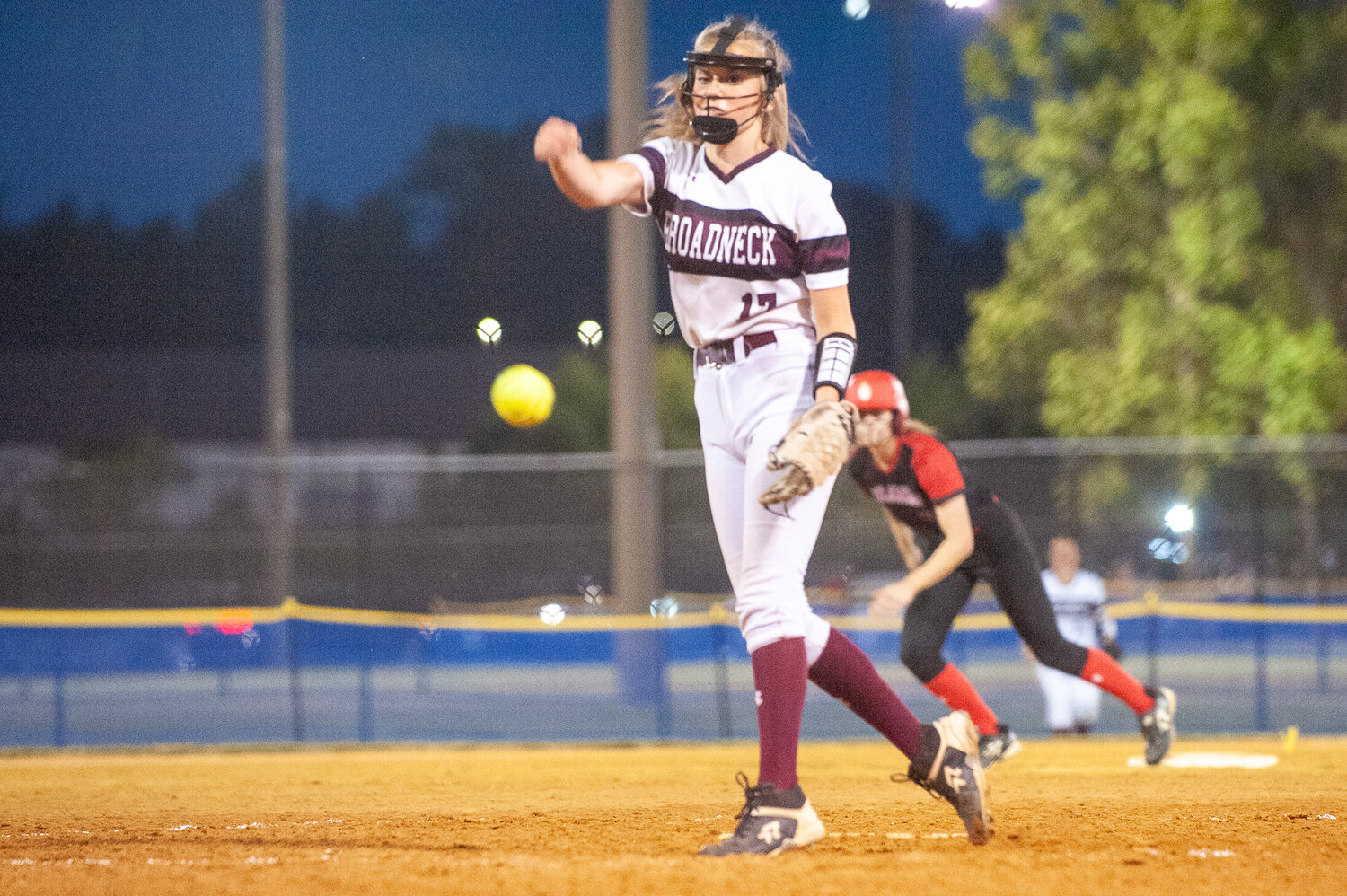Relief pitcher Hailey Adamson tried to keep the Bruins in the game.