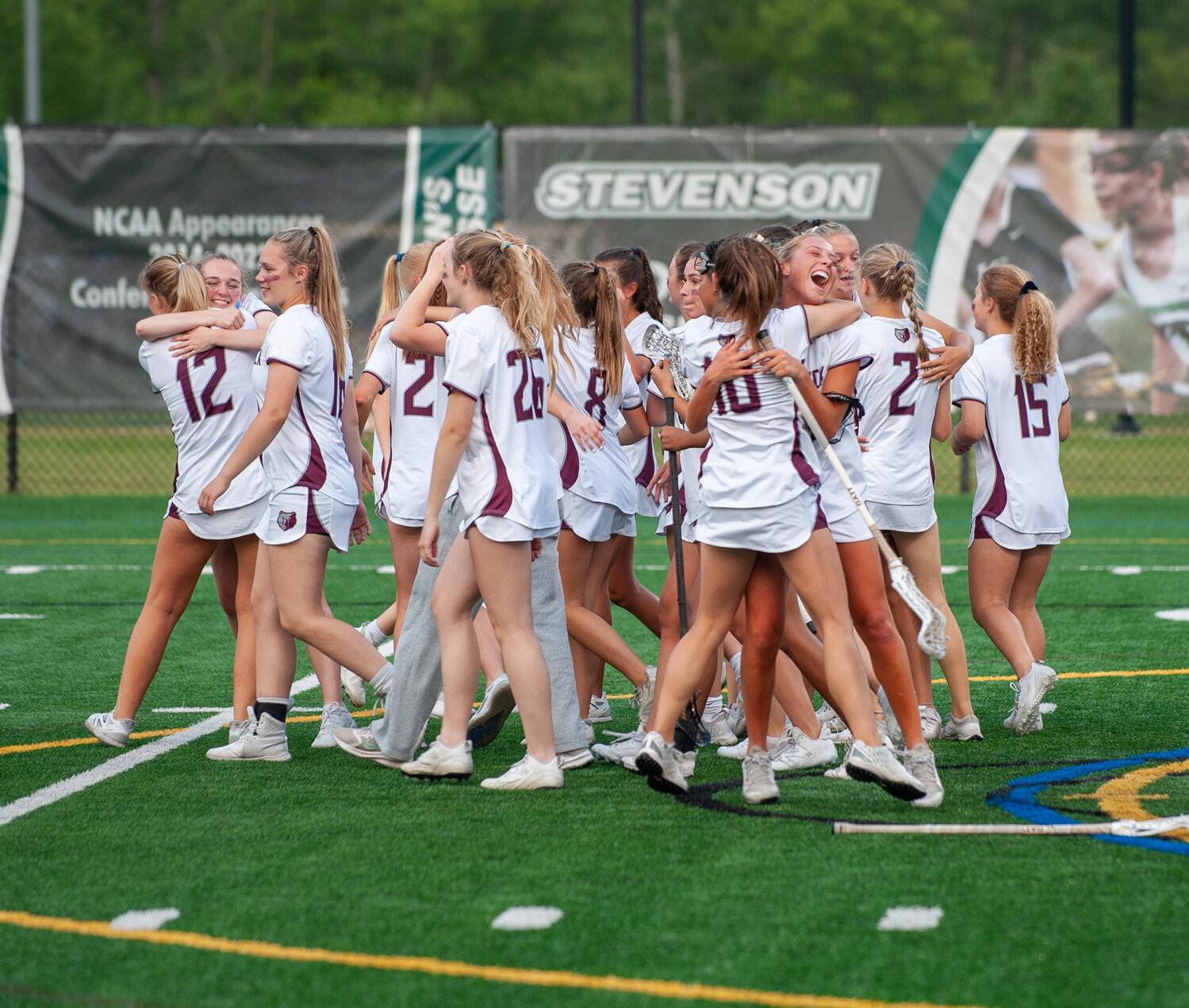 The Broadneck girls lacrosse team celebrated after surviving Dulaney’s late rally to win the 4A state championship.