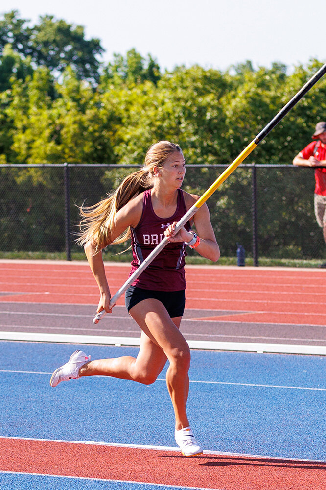 Broadneck’s Carson Boteler finished first in pole vault, clearing 11 feet.