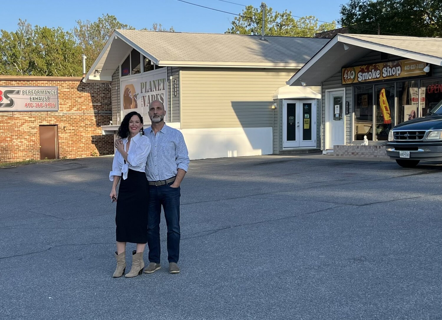 Jeff and Nicole Hassannia of HD Enterprises US LLC stood in front of the Mountain Road property.