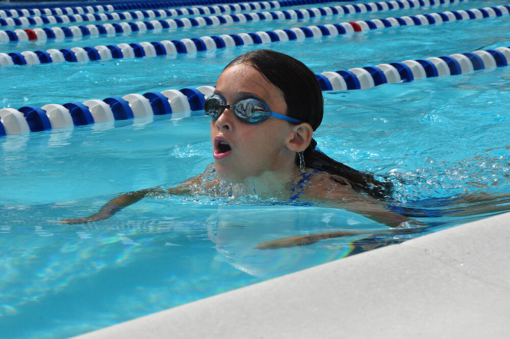 Chartridge’s Harper Klebe competed in the girls 9-10 25-meter breaststroke.