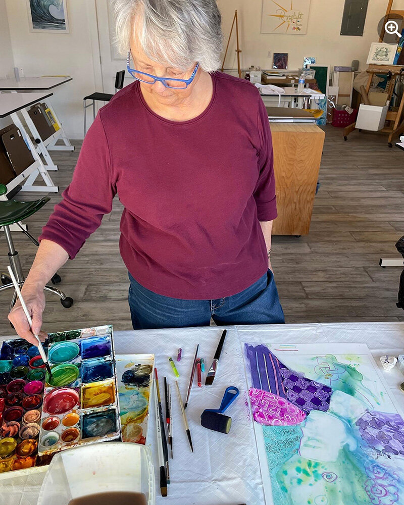 Kathy Daywalt will demonstrate her latest passion, watercolor on Yupo, during artist demonstrations at the third annual Art in the Park on October 1.