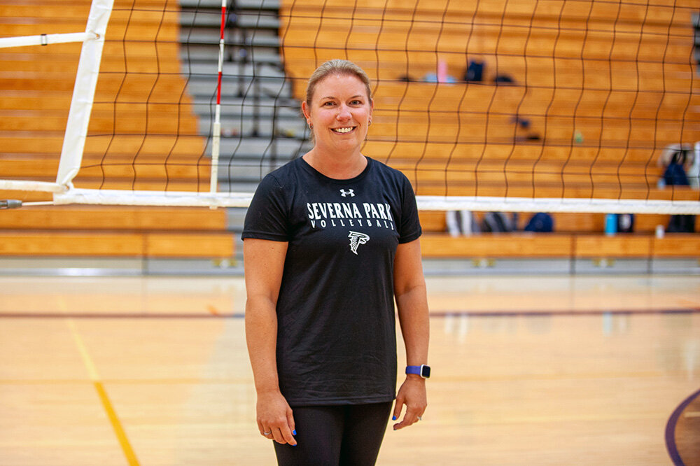 Lauren Boyd Leventry returned to Severna Park High School this year for her second stint as coach of the JV volleyball team.