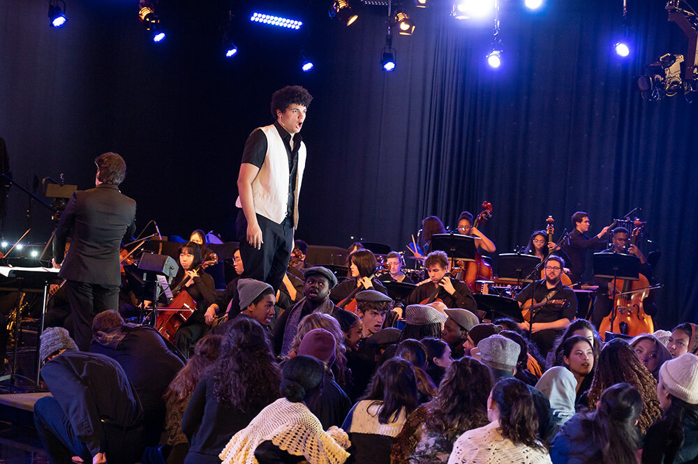 Spencer Whims took center stage as Young Artists of America performed “The Ballad of Sweeney Todd.”