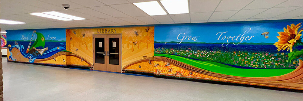 The completed mural was unveiled in early September.