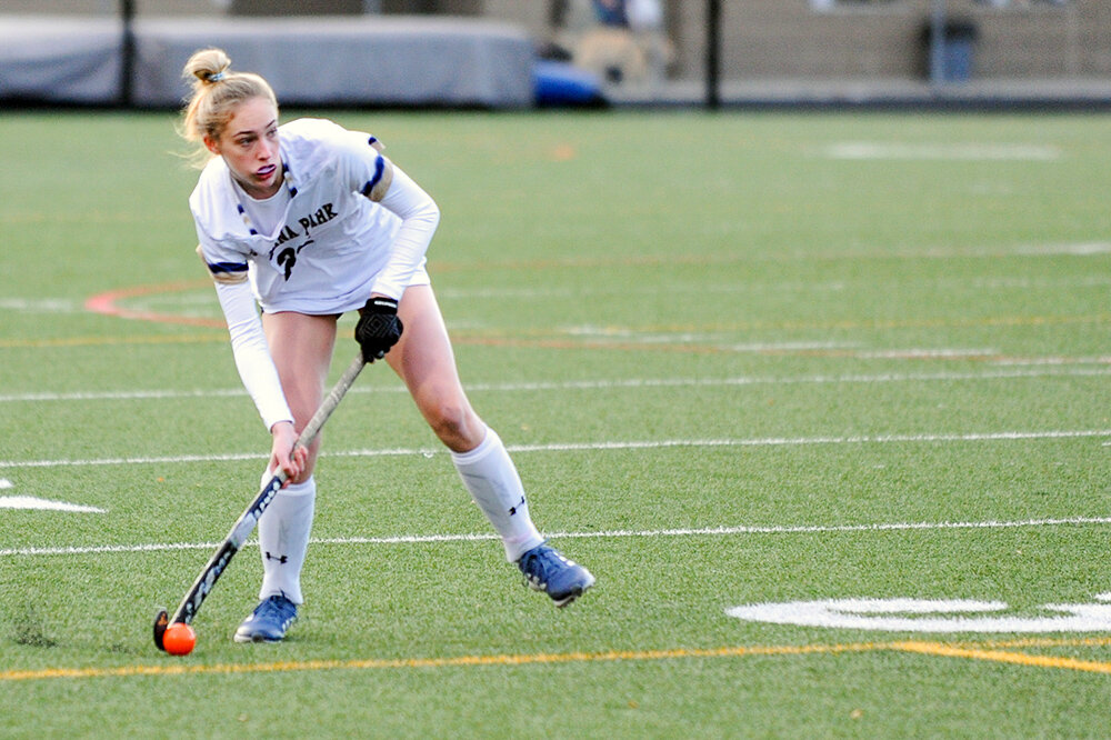 Hannah Pope netted the eventual game-winning goal for the Falcons.