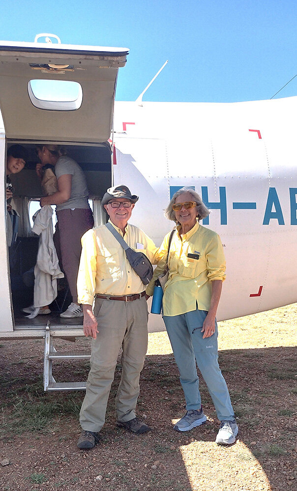 In October, Jim and Lisa Greenberg returned from Africa where they were conducting volunteer work.