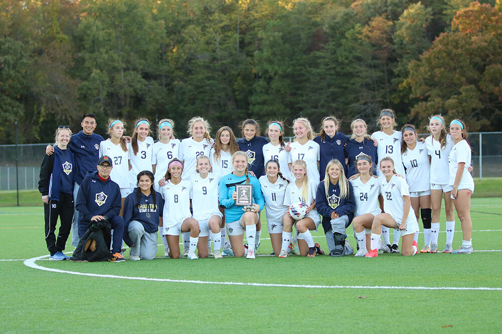 The Severna Park girls celebrated their county championship on October 21.
