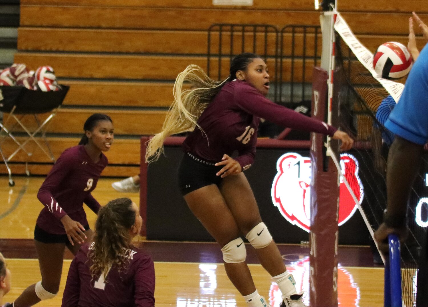 Mya Durham was a force at the net.